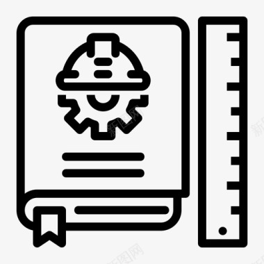 自动化工程书籍齿轮工程师图标图标