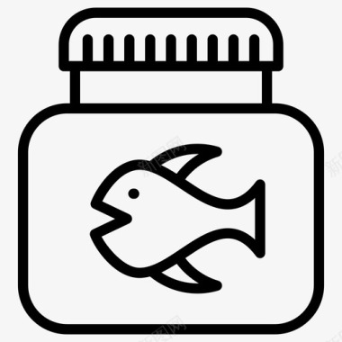 鱼油罐鱼油营养胶囊图标图标