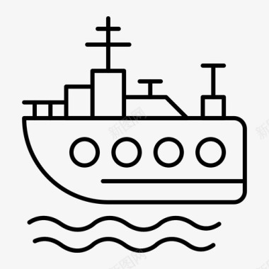 船游泳运输图标图标