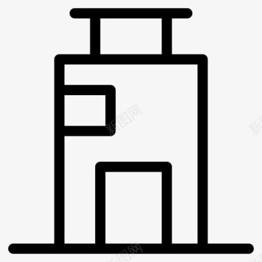 城市建筑办公楼公寓图标图标