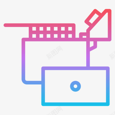 电炸锅家用电器18梯度图标图标