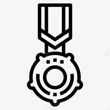 奖章勇敢军事图标图标