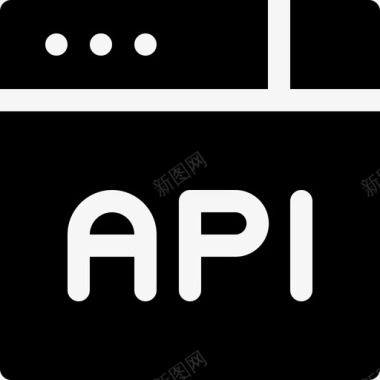 服务器Api数据库和服务器9已填充图标图标
