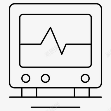 超声心电图心电图心率医学图标图标