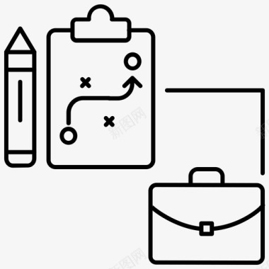 战略合作伙伴商业计划文件计划图标图标