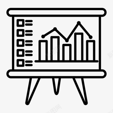 企业坐标标识演示文稿条形图黑板图标图标