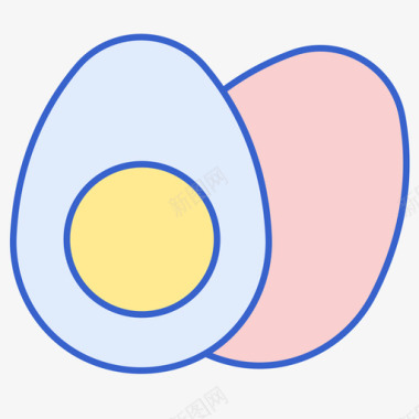 鸡蛋图片鸡蛋过敏线状颜色图标图标