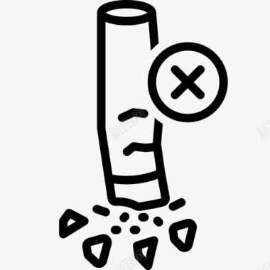 不抽烟戒烟抽烟图标图标