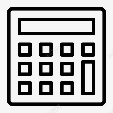 数学程式计算器会计数学图标图标