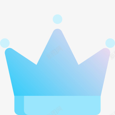 国王父亲节2蓝色图标图标