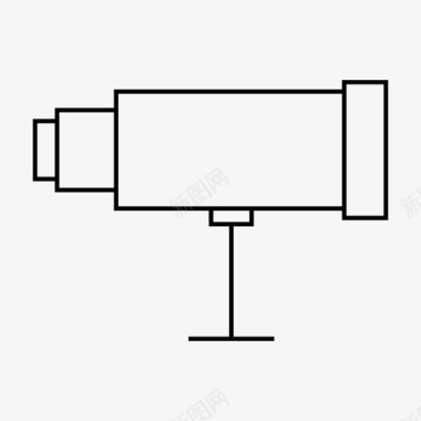 镜头光斑望远镜照相机镜头图标图标