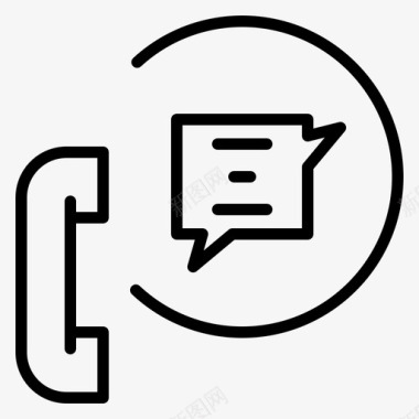 电话支持沟通联系帮助图标图标