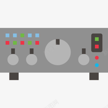 50矢量放大器多媒体50扁平图标图标