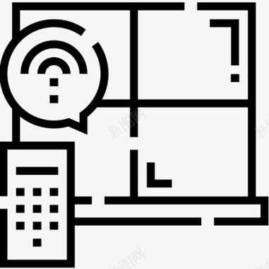 home标志自动窗口homeautomotion2线性图标图标