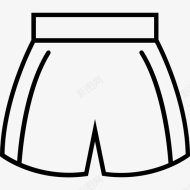 拳击运动短裤拳击手衣服图标图标