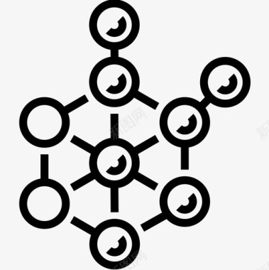 分子结构生物工程8线性图标图标