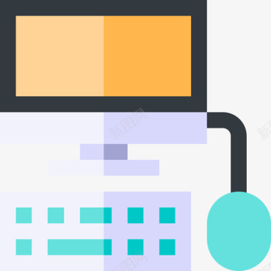 火焰数字3计算机数字服务3扁平图标图标