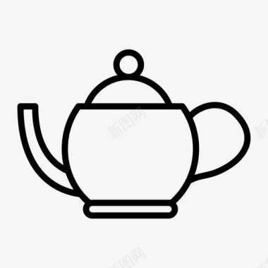 烹饪茶壶烹饪厨房图标图标