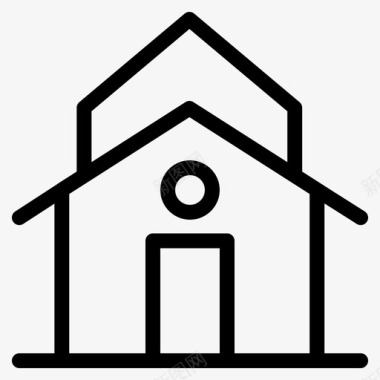 建筑物教堂房屋图标图标