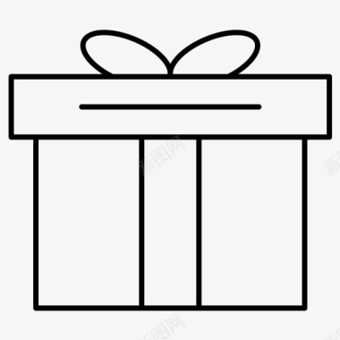 礼品礼盒礼品盒图标图标