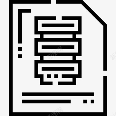 服务器服务器大数据19线性图标图标