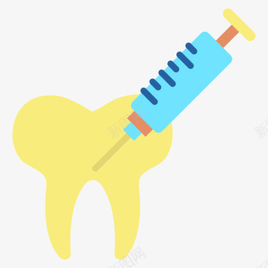 麻醉麻醉牙科41扁平图标图标