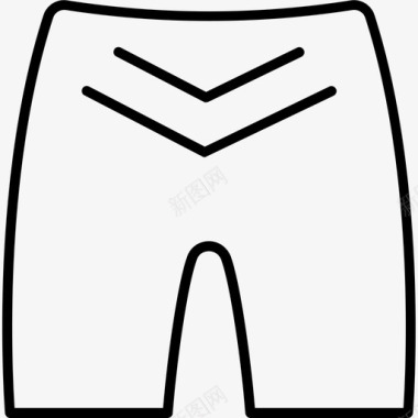 拳击运动运动短裤拳击手衣服图标图标