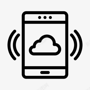服务器电话云小工具图标图标