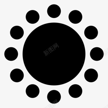 太阳圆圈庄稼图标图标