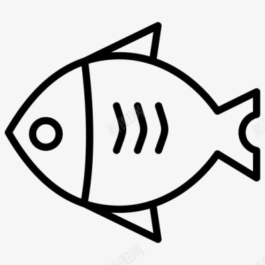 鱼类食品海鲜图标图标