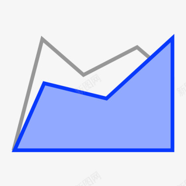 折线面积图 图标