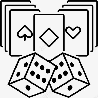 赌场卡娱乐赌博图标图标