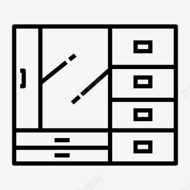 装饰系列壁橱橱柜装饰图标图标