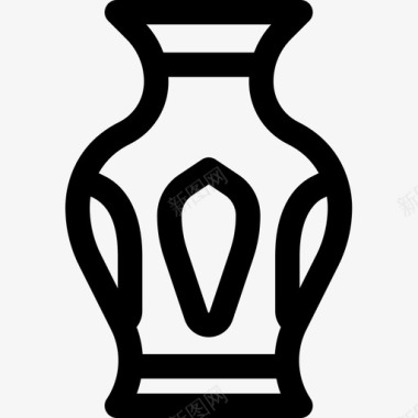 花瓶瓷器29直纹图标图标