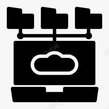服务器云数据库网络图标图标