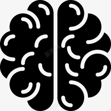 脑人体器官4字形图标图标