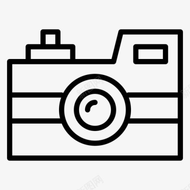 古董古董相机摄影图标图标