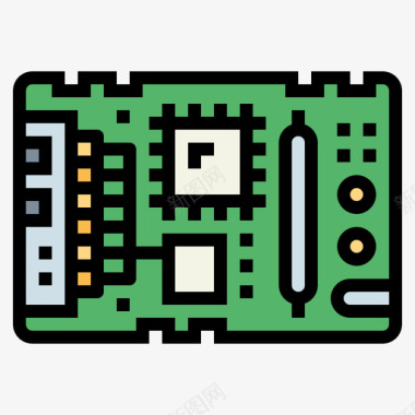 盔甲主板主板小工具20线性颜色图标图标