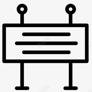 高档护栏施工施工横幅施工路障图标图标
