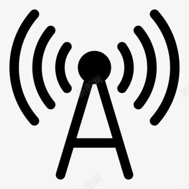 信号标识广播互联网信号图标图标