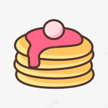 多色雪糕松饼 pancake图标