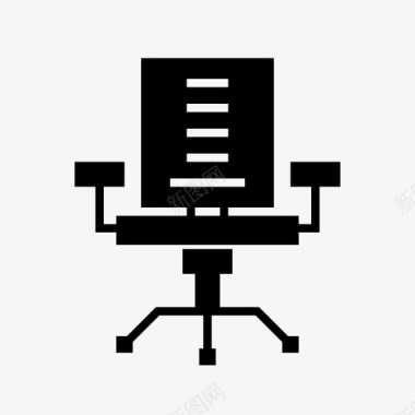 转椅电脑椅办公椅图标图标