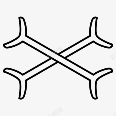 骨头万圣节恐怖图标图标