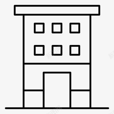 知名建筑物建筑物房子店面图标图标