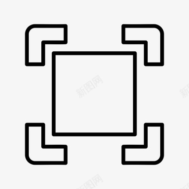 大小三峡调整大小裁剪编辑工具图标图标