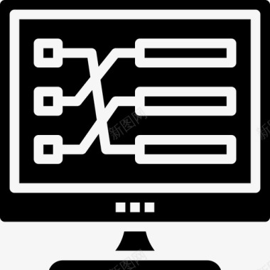 区块链ppt计算机区块链28实心图标图标