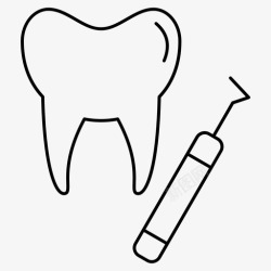 牙齿套牙齿牙科医用图标高清图片