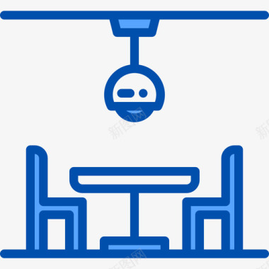 全包家装餐桌家装29蓝色图标图标