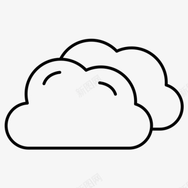 云天气用户界面常规线条集78图标图标