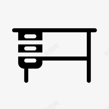 滑板公园办公桌建筑家具图标图标